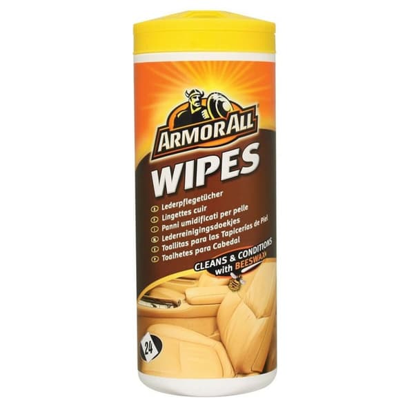 Nahkaiset puhdistusliinat Armor All Wipes Nahka 24 Kappaletta
