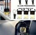 Miniatyrbillede 1 af 5: CHRISTMAS SPICES  SET of x3 BOTTLES  Car Air Freshener Oil Diffuser + CLIP
