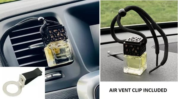 LEMONGRASS & GINGER Car Diffuser Air Freshener - Air Vent Clip Included