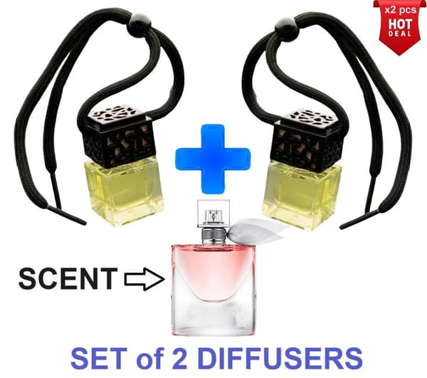 LA VIE EST BELLE - SET of 2 BOTTLES - Car Air Freshener Inspired Oil Diffuser