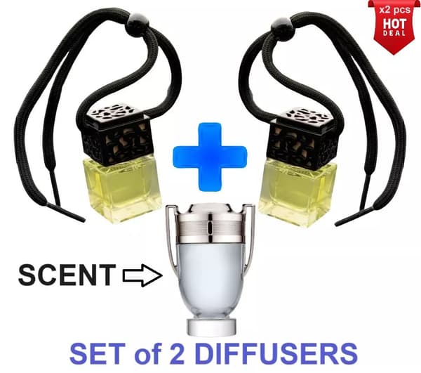 INVICTUS - SET of 2 BOTTLES - Car Air Freshener Inspired Oil Diffuser