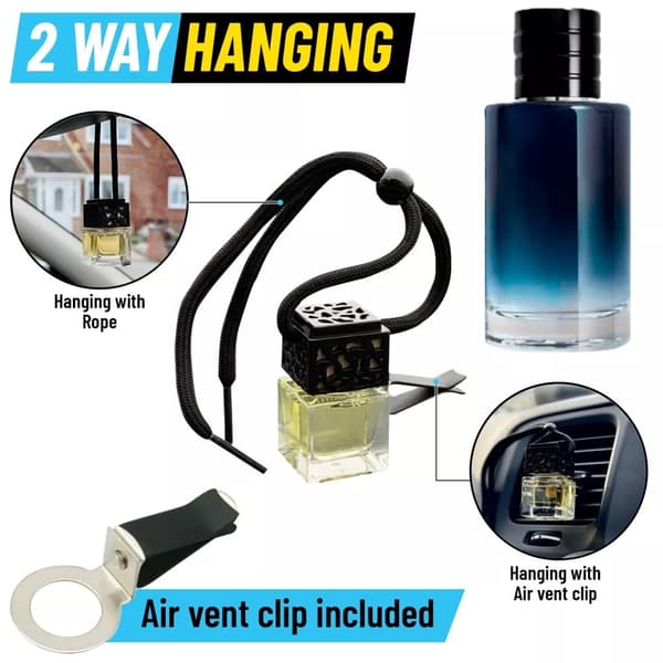 SAUVAGE Car Diffuser Air Freshener - Air Vent Clip Included - 2 way hanging