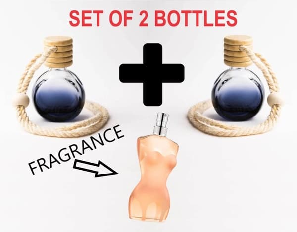 CLASSIC SET of 2 - Car Air Freshener Oil Diffuser Inspired 10ML Bottle