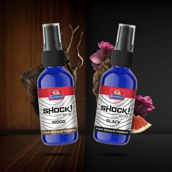 Ilmanraikastinsuihke Dr Marcus Shock Spray black 30 ml Tuoksu Auto