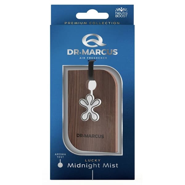 Auton ilmanraikastin Dr Marcus Lucky Midnight Mist Puu Muovinen Tuoksu Riipukset