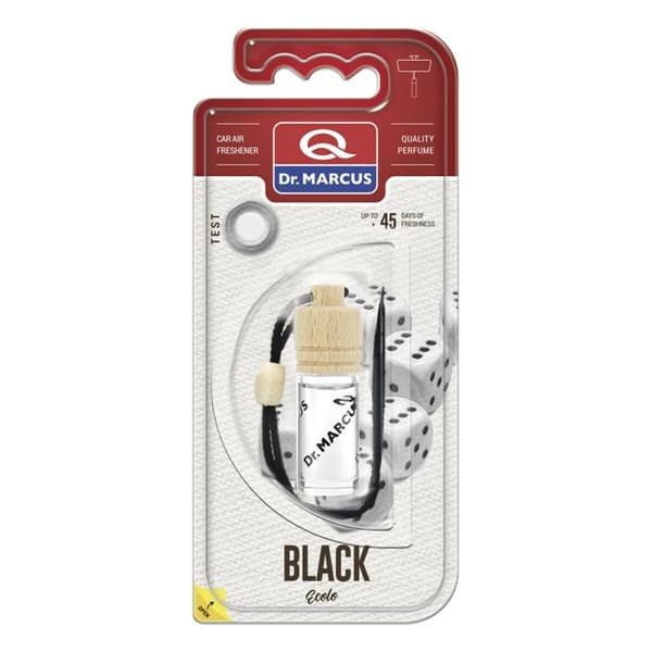 Auton ilmanraikastin Dr Marcus Ecolo black 4,5 ml Puu Kristalli Tuoksu Riipukset 4 Kappaletta