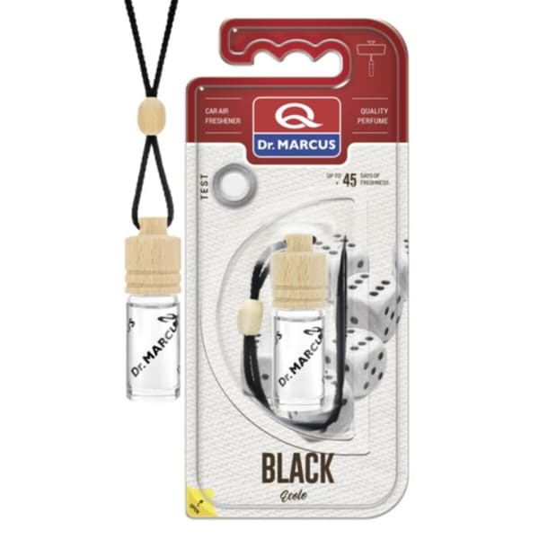 Auton ilmanraikastin Dr Marcus Ecolo black 4,5 ml Puu Kristalli Tuoksu Riipukset 4 Kappaletta