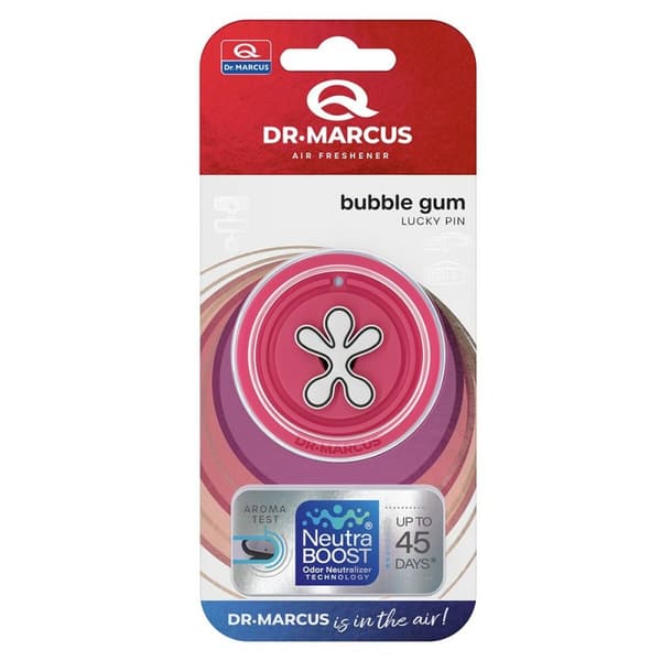Luftfrisker til Bilen Dr Marcus Lucky Pin Tyggegummi Plastik Duft