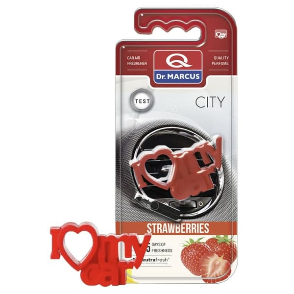 Auton ilmanraikastin Dr Marcus City Mansikka Muovinen Tuoksu