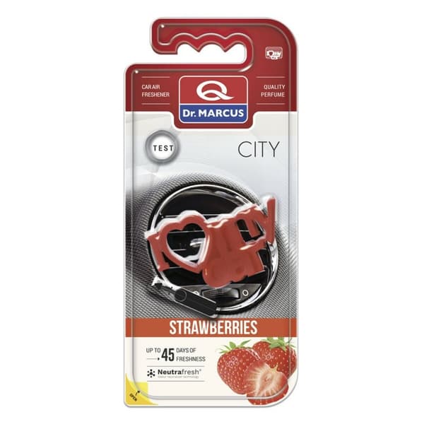Auton ilmanraikastin Dr Marcus City Mansikka Muovinen Tuoksu