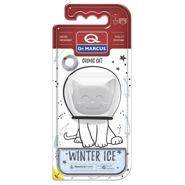Luftfrisker til Bilen Dr Marcus Cosmic Cat ICE CHILL Plastik Halskæde