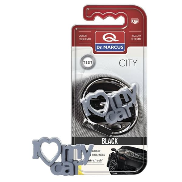 Auton ilmanraikastin Dr Marcus City black Muovinen