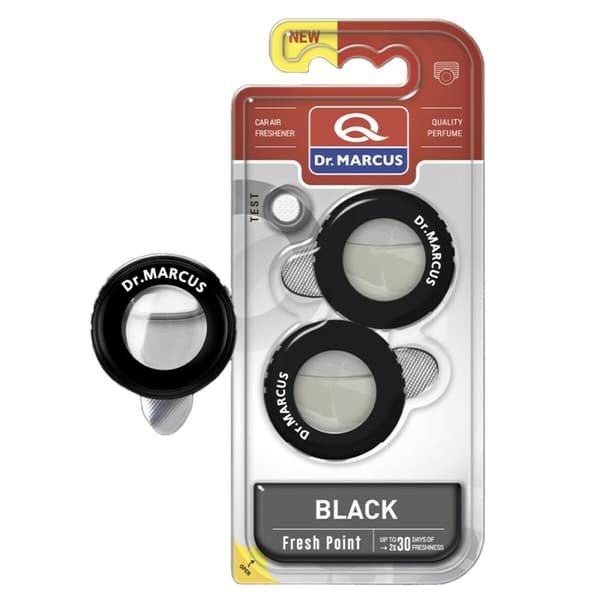 Auton ilmanraikastin Dr Marcus Fresh Point black 2,5 ml Muovinen Tuoksu 2 Kappaletta (2 osaa)