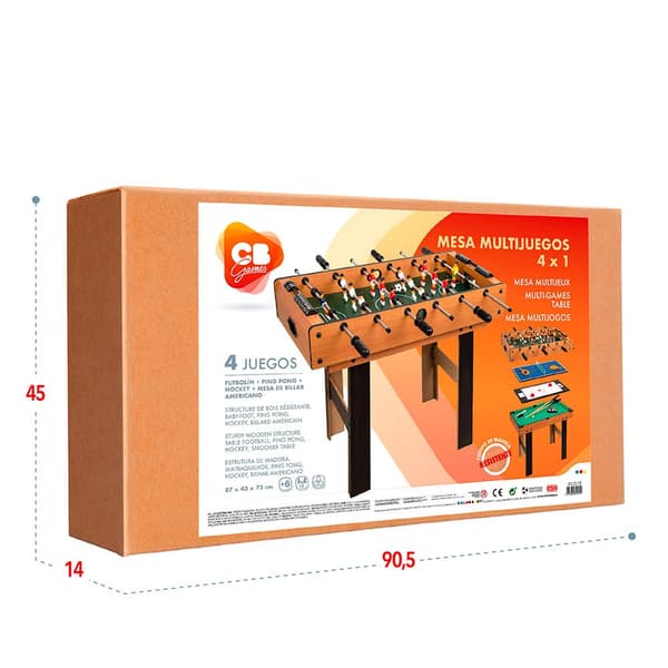 Color Baby Bord Cb Games 4 Multispel Grönt,Blå 87 x 43 x 73 cm