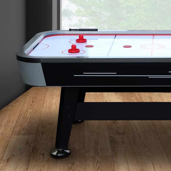 Cougar Super Scoop Airhockeybord 7ft | Airhockeybord med tillbehör (puckar och tryckare) | Spelbord för barn och vuxna