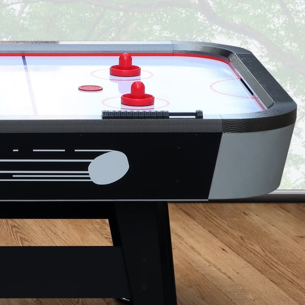 Cougar Super Scoop Airhockeybord 7ft | Airhockeybord med tillbehör (puckar och tryckare) | Spelbord för barn och vuxna