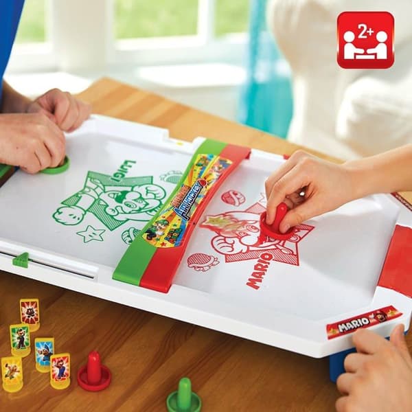 Air hockey Epoch-spel - 7415 - Super Mario Air Hockey Party-spel, ny förpackning