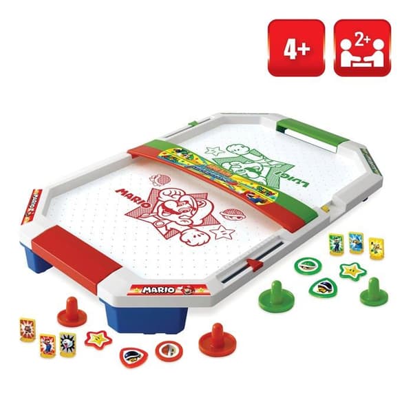 Air hockey Epoch-spel - 7415 - Super Mario Air Hockey Party-spel, ny förpackning