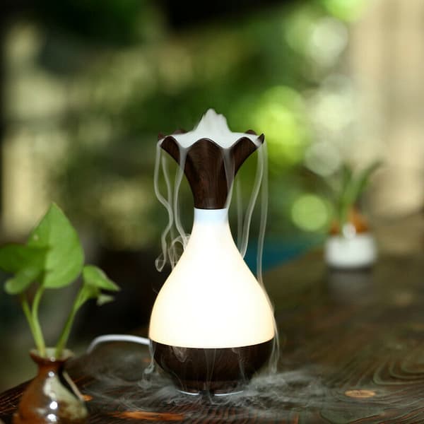 Jade Bottle aromaterapi luftfuktare och lampa - Trä
