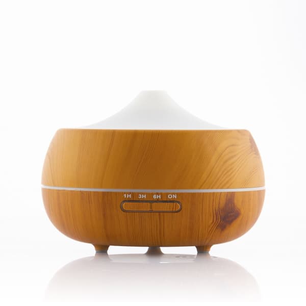 Aromadiffuser luftfukter med flerfarget LED Wooden-Effect InnovaGoods