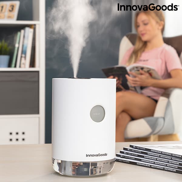 Uppladdningsbar ultraljudsluftfuktare Vaupure InnovaGoods