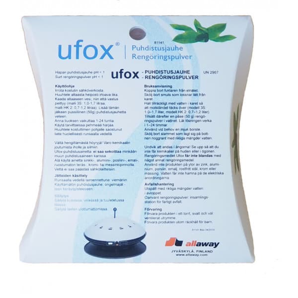 Ufox ilmankostuttimen puhdistusjauhe
