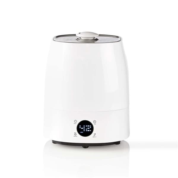 Nedis Ilmankostutin | 110 W | Viileällä ja lämpimällä usvalla | 5.5 l | Kosteusmittari | Ajastin | Sopii enintään tilalle: 50 m² | Harmaa / Valkoinen Valkoinen, Harmaa