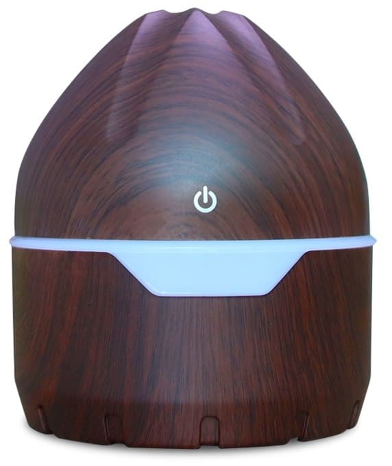 Aroma Diffuser/Luftfuktare i trädesign, Mörkt trä