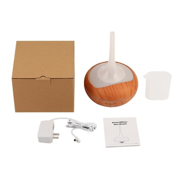 Puinen ilmankostutin LED-valo, vaalea puu 240 ml