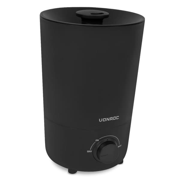 VONROC Ultrasonic Luftfuktare – 2,6L – Tyst, Effektiv och Med 360° Roterbart Munstycke