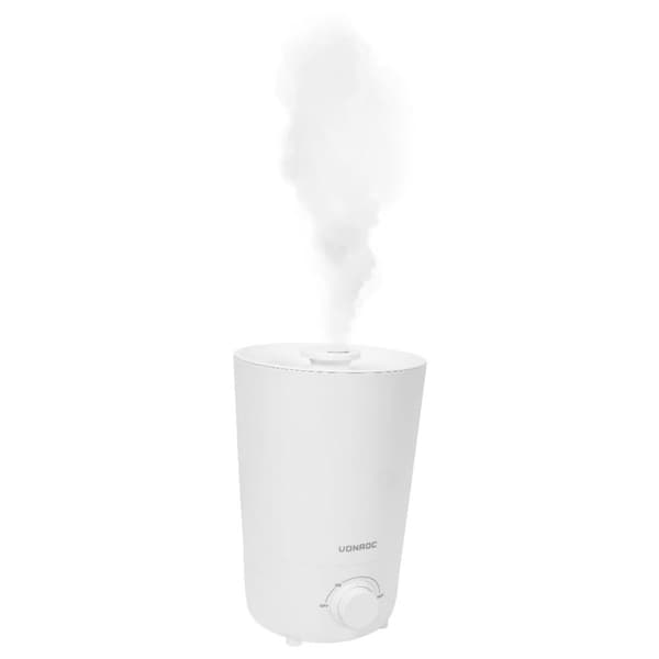VONROC Luftfuktare 2,6L | Ultrasonic | 360° Roterbart Munstycke, Automatisk Avstängning | Vit