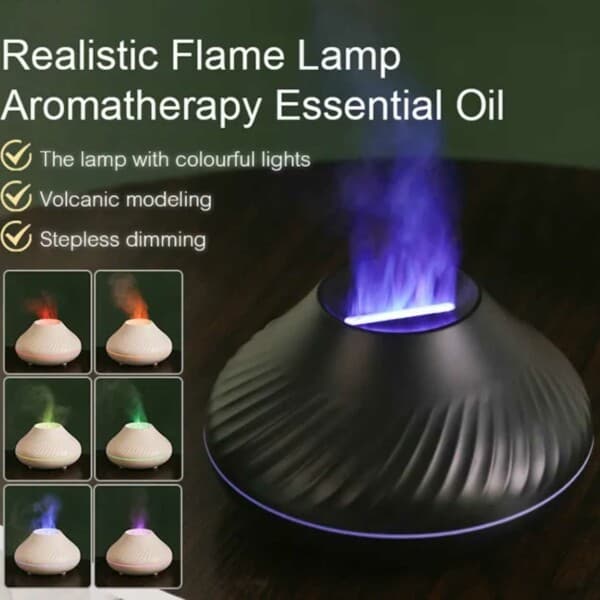 Aroma diffusor luftfugter med flammende glans