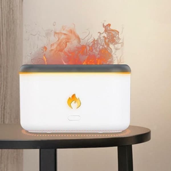 MAVURA luftfuktare iFlame ultraljudsluftfuktare med öppen spiseffekt Eldstad Flames Brandluftfuktare Luftfuktare