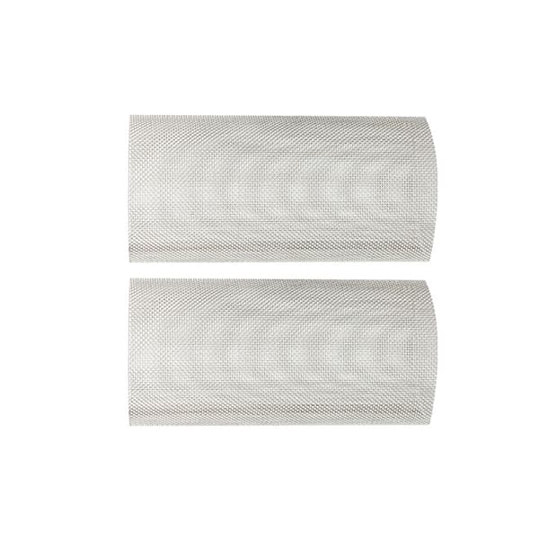 Rustfritt stålfilter med 2 pakke 40 mesh filterskjermer