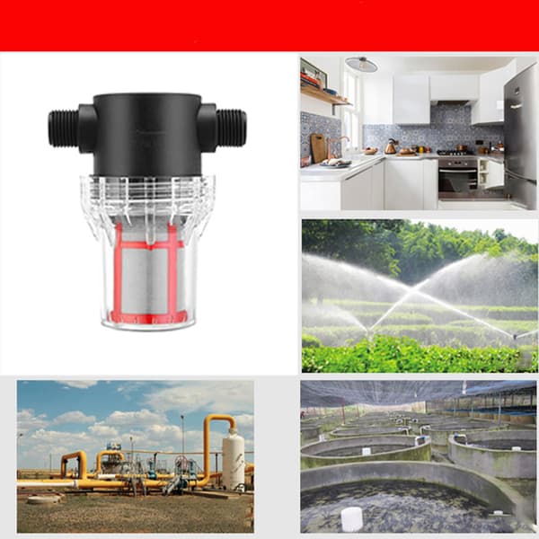 INF Høytflytende nettingfilter - 1/2" hann-gjenger vannsil 200 Mesh