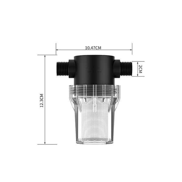 INF Høytflytende nettingfilter - 1/2" hann-gjenger vannsil 40 Mesh