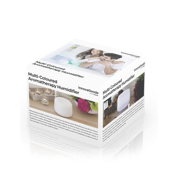 Doftspridare och luftfuktare med flerfärgad LED Steloured InnovaGoods
