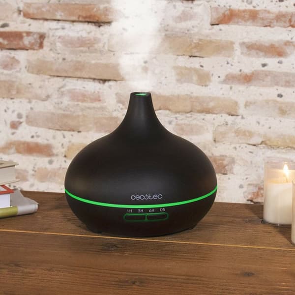 Kosteuttaja ilmanraikastin Cecotec PURE AROMA 300 YIN Musta Alumiini Muovinen 300 ml (2100 W) (1 osaa)