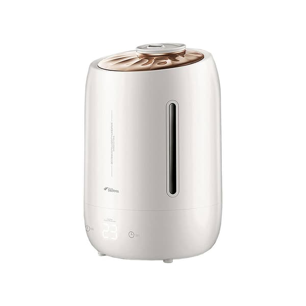 Deerma F600 ultraäänikostutin, jossa on 5 litran säiliö ja kosketuspaneeli