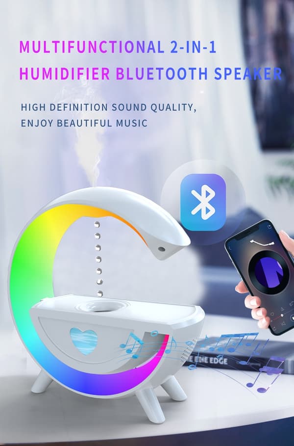 Ilmankostutin / Yövalo / Tuoksudiffuusori - Bluetooth-kaiutin