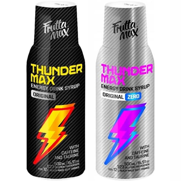 Sirap för Saturator FRUTTAMAX Energidryck 500ml + sockerfri