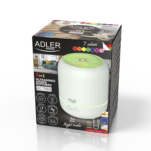 AD 7968 Ultrasonic Aroma Diffuser USB 3in1