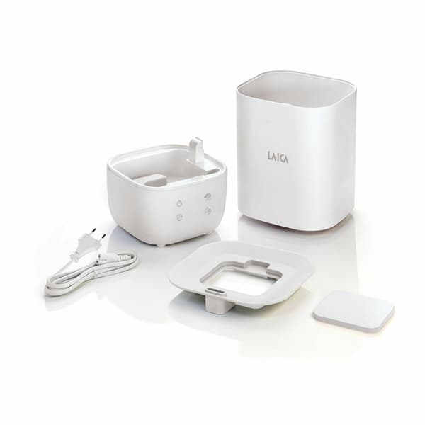 Ultralydsbefugter og aromadiffusor med LED LAICA 25 W 3,3 L Hvid