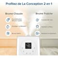 Miniatyrbild 2 av 4: LEVOIT Luftfuktare 6L Högfyllning, Intelligent WiFi Kall och Varm för Baby, 26dB Tyst, Övervakar Luftfuktigheten, M