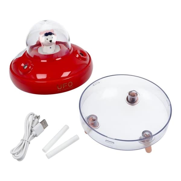 Aromaterapimaskin Luftfuktare/Diffusor UFO - Röd