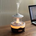 Pikkukuva 2 / 2: Rentouttava aromaterapia-humidifioija, kaukosäätö, kuiskauksen hiljainen toiminta,Musta