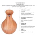 Miniatyrbild 3 av 4: INN Luftfuktare 130ml Mini Luftfuktare Fuktgivande Luftfuktare Aromaterapimaskin med 7 sorters lampor