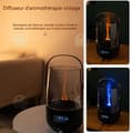 Miniatyrbild 4 av 4: INN luftfuktare 200 ml simulerad flamspruta USB portabel luftfuktare varma och kalla färger 2 timinglägen