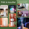 Miniatyrbild 3 av 4: INN luftfuktare typ-C mini luftfuktare med 260 ml vattentank och 2 justerbara dimlägen Portable för bilhem