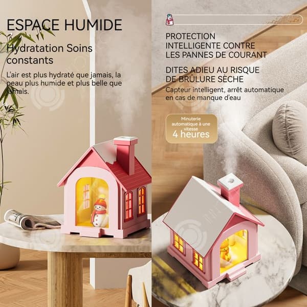 INN luftfuktare 500ml mini luftfuktare luftfuktare spray fuktgivande luft återfuktande usb kontor sovrum present julnattslampa i